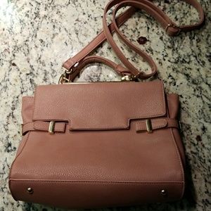 Rose vegan leather purse